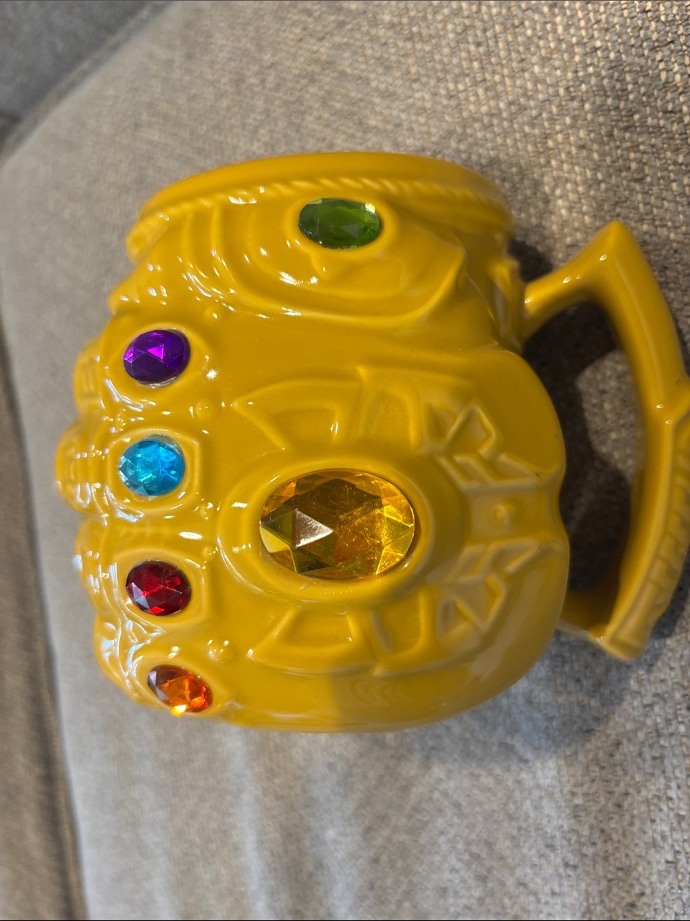 Disney Marvel Yellow Gem-Accented Ceramic Gauntlet Mug